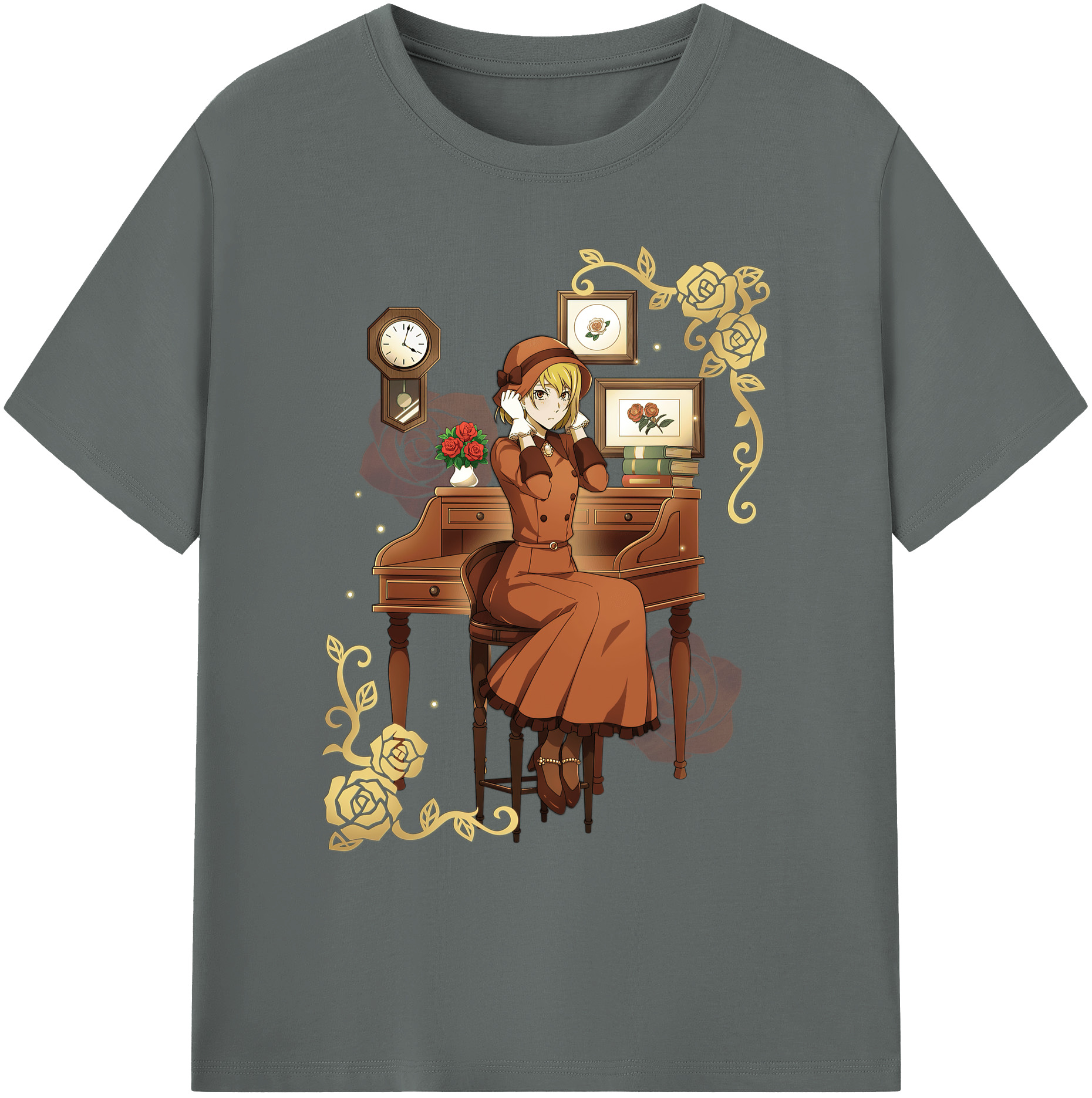 （画像用） 文豪ストレイドッグス Bungo Stray Dogs 綿100％ メンズ半袖Tシャツ｜肌触りやわらか＆通気性